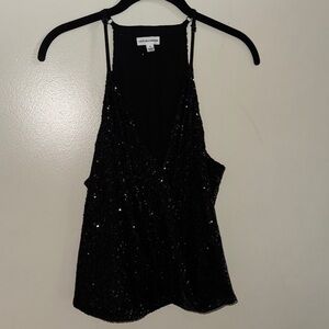 Love on a Hanger Black Sequin Camisole